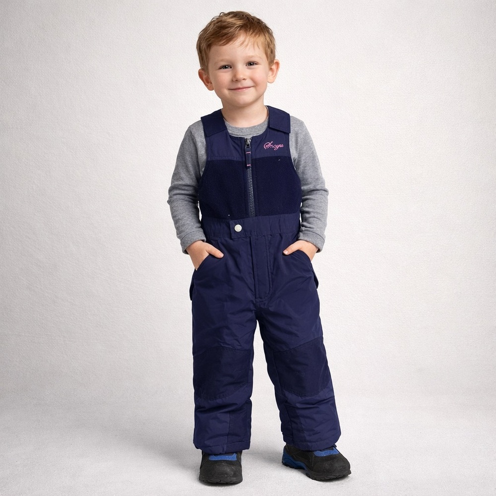 Snozu Kids Dark Blue Overalls Snowpants 4T